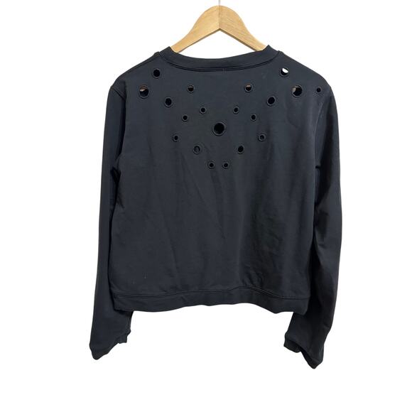 Lululemon women's space crew eyelet black size 4 - Picture 5 of 5